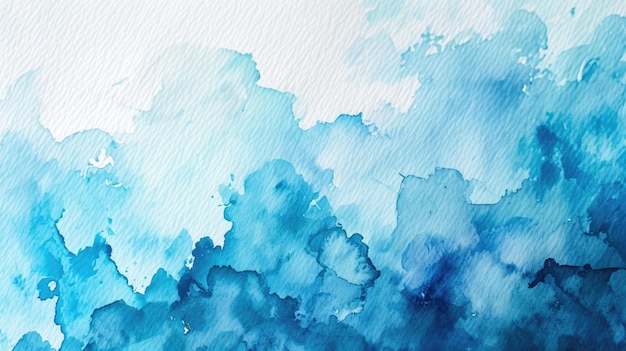 Fundo de aquarela azul intocado