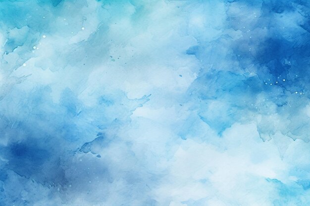 Foto fundo de aquarela azul pintado à mão