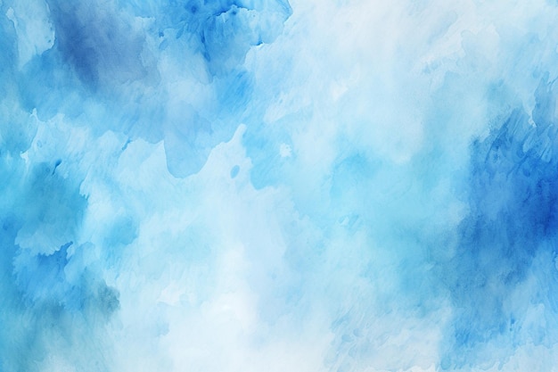 Foto fundo de aquarela azul pintado à mão