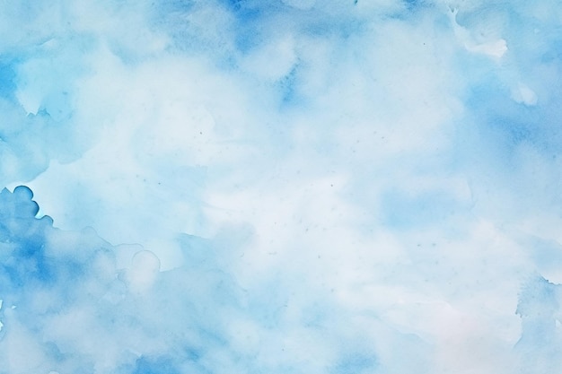 fundo de aquarela azul pintado à mão