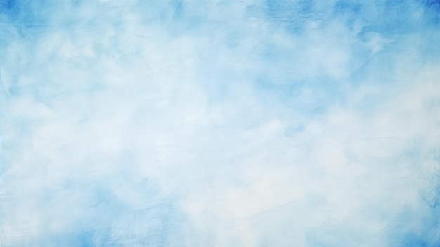 Fundo de aquarela com uma essência nublada azul suave e sonhosa