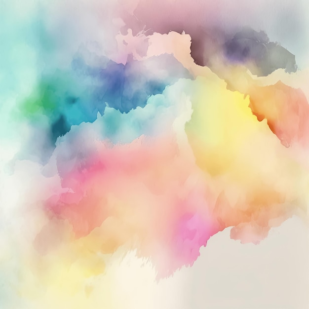 Fundo de aquarela de cores pastel coloridas