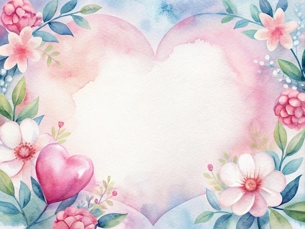 fundo de aquarela de flores celebração do dia da mãe dia da mãe borda floral modelo de dia da mãe