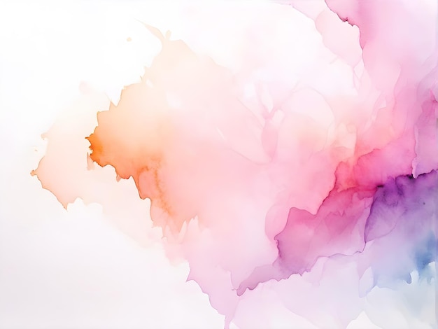 Foto fundo de aquarela de gradação rosa