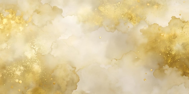 Fundo de aquarela dourada