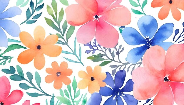 Fundo de aquarela floral