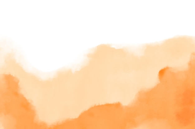 Fundo de aquarela Png em estilo abstrato laranja