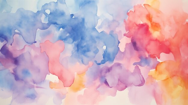 fundo de aquarela suave com tons sonhadores de rosa e azul