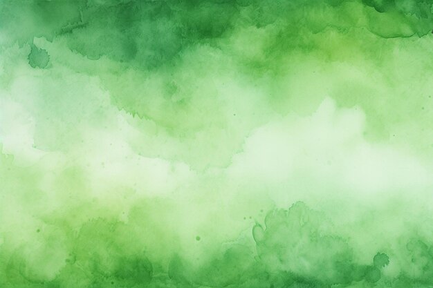 Foto fundo de aquarela verde pintado à mão