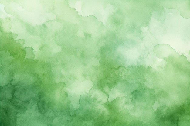 Foto fundo de aquarela verde pintado à mão