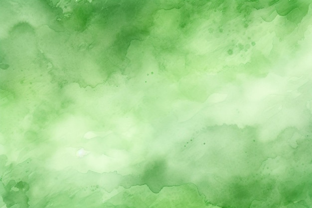 Foto fundo de aquarela verde pintado à mão