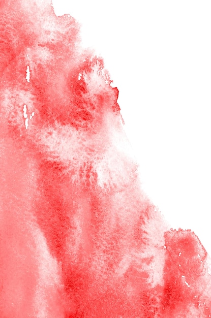 Fundo de aquarela vermelha abstrata