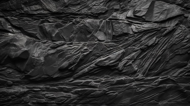 Fundo de ardósia preto cinza escuro Textura de pedra preta Fundo de ardósia Generative AI