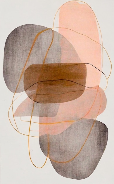 Fundo de arte abstrata Obra de arte contratada Combinação de peças de cores de geometria de arte moderna