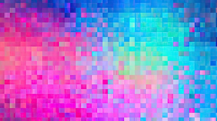 Foto fundo de arte de pixel abstrato e vibrante