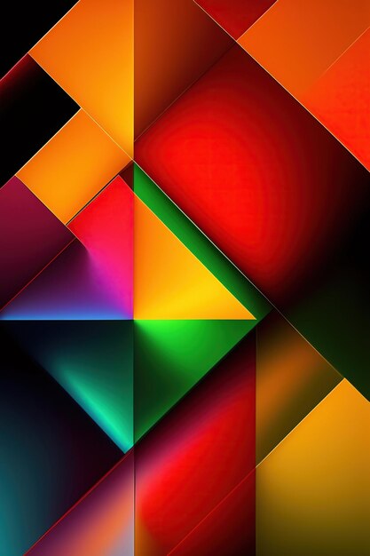 fundo de arte multicolorido abstrato com padrão de gradiente generativo ai