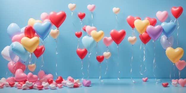 Foto fundo de balão de amor