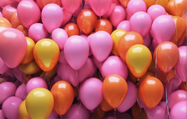 fundo de balões coloridos