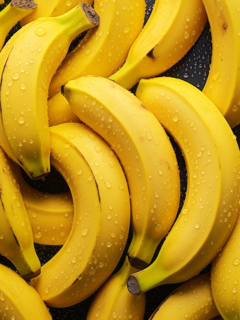 Foto fundo de banana fresca