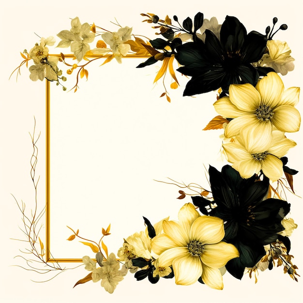 fundo de banner criativo de flores elegantes gerado por IA