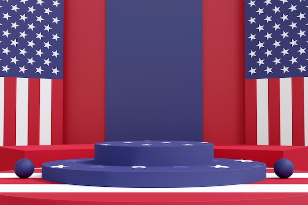 fundo de banner de exibição de estados unidos da américa