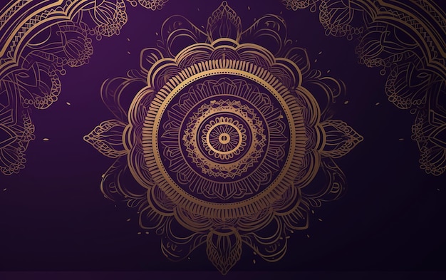 fundo de banner de mandala com espaço de cópia