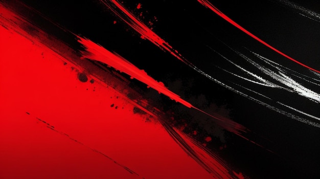 Fundo de banner de traçado de pincel vermelho e preto de foto grátis perfeito para canva