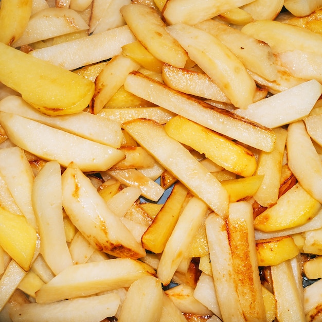 Foto fundo de batatas fritas