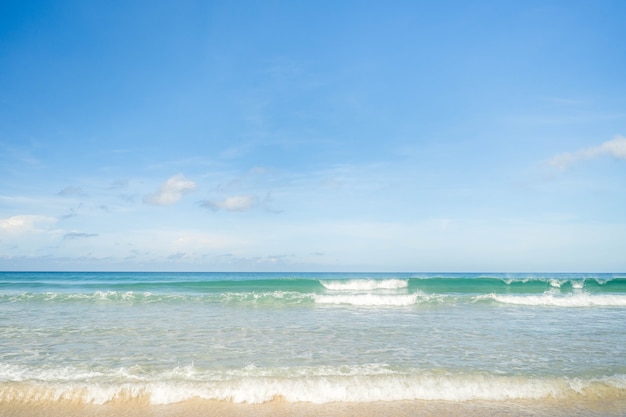 Fundo de bela praia em phuket, tailândia