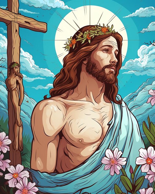 fundo de boa sexta-feira com jesus cristo