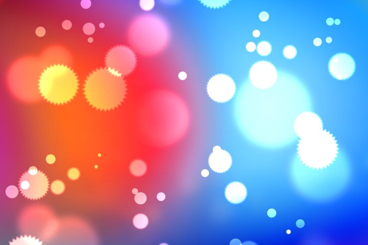 Foto fundo de bokeh abstrato claro por desfoque ou desfocado no uso de elemento de luz para plano de fundo ou papel de parede na celebração de casamento de natal de diwali de ano novo