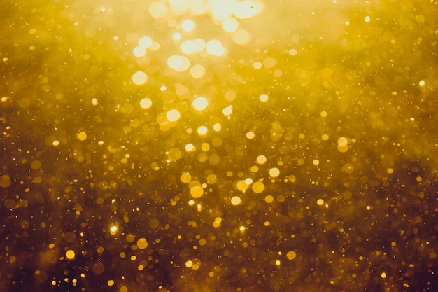 Fundo de bokeh abstrato dourado