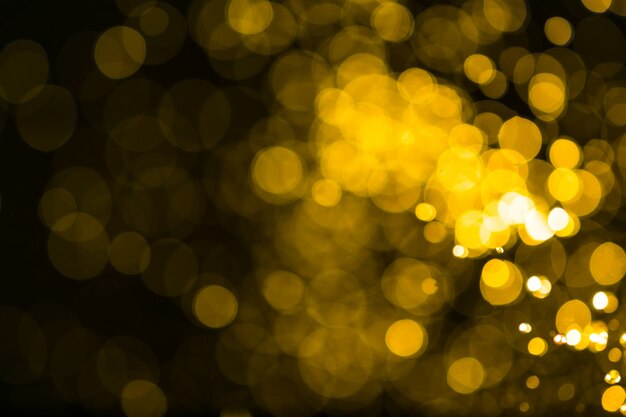 Fundo de bokeh abstrato luzes douradas