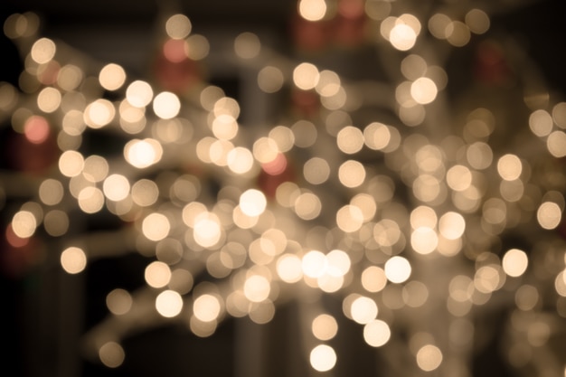 Fundo de bokeh de luzes de Natal