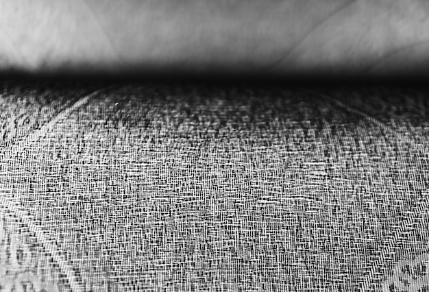 Fundo de bokeh de tecido preto e branco vívido horizontal