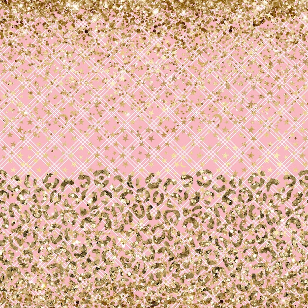 Fundo de brilho de padrão sem emenda de papel digital