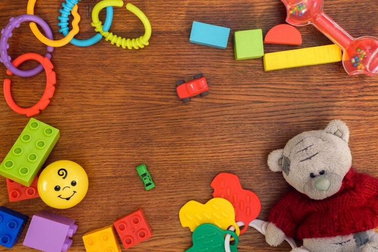 Foto fundo de brinquedos de crianças