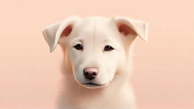 Fundo de cachorro minimalista canino sereno com gradientes suaves