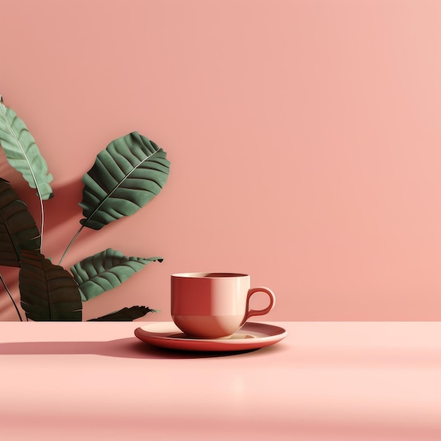 Fundo de café minimalista