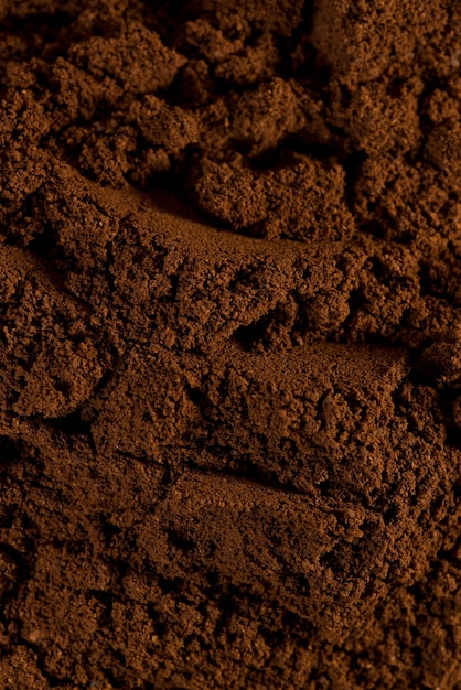 Fundo de café moído natural