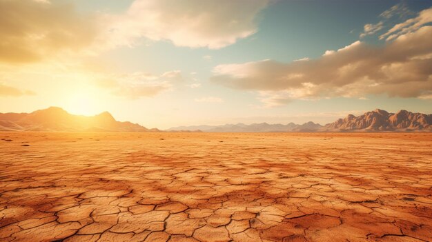 Fundo de calor de verão no deserto