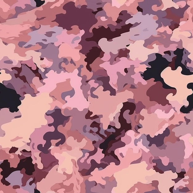 Fundo de camuflagem rosa com fundo preto