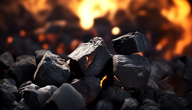 Fundo de carvão preto