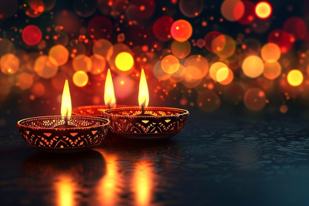 Fundo de celebração do festival de Diwali