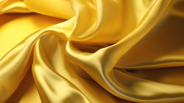 Fundo de cetim de seda amarelo