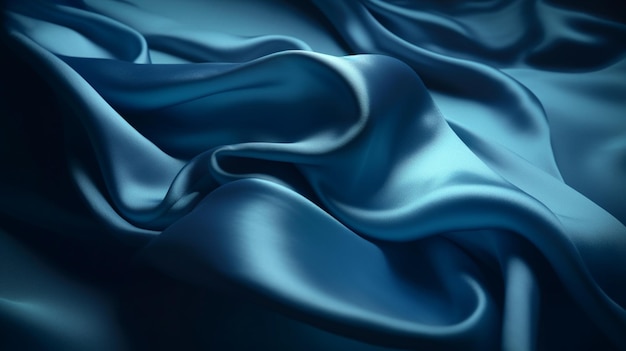 Fundo de cetim de seda azul