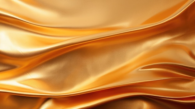 Fundo de cetim de seda dourada de luxo elegante padrão de banner de fundo dourado brilhante
