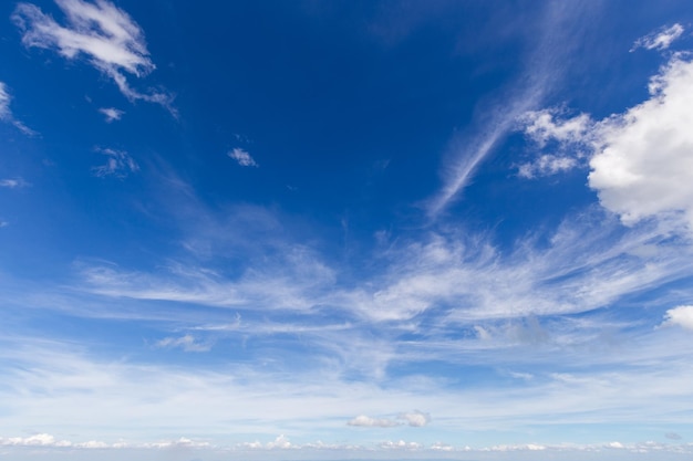 fundo de céu azul com nuvens brancas