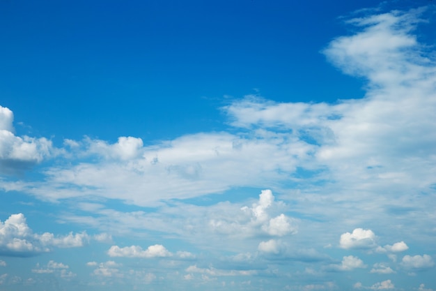 Fundo de céu azul com nuvens pequenas