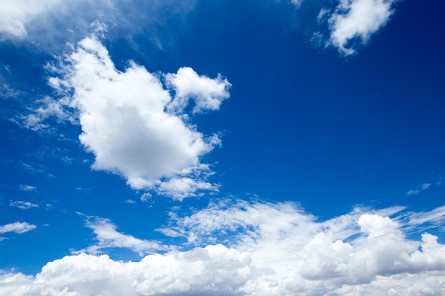 fundo de céu azul com pequenas nuvens